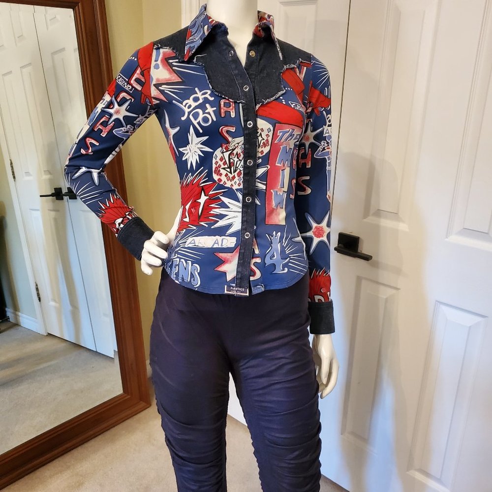 Parasuco stretch shirt - funky unique